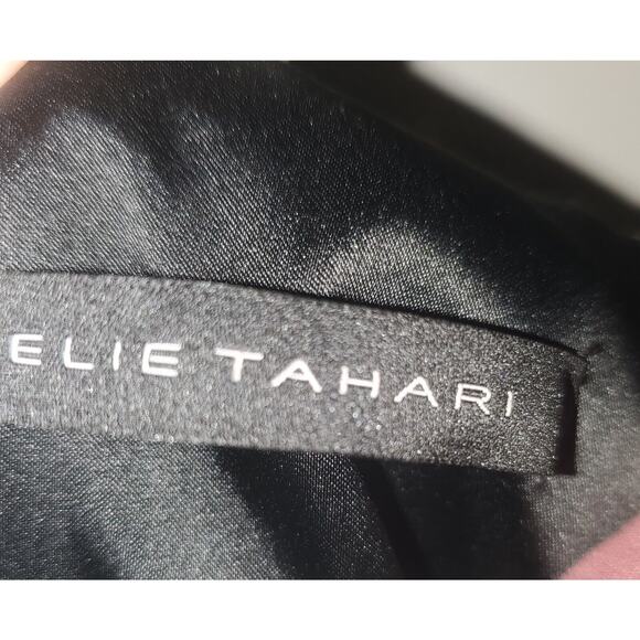 Elie Tahari 10 Ginny Couture Dress Strap Sheath Tropical Miami Deco Print Lined - Picture 4 of 15